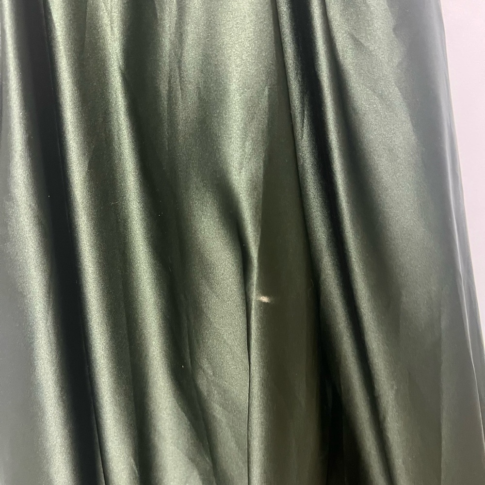 Dark Green Formal Dress Gown David's bridal size 2 - Picture 3 of 6